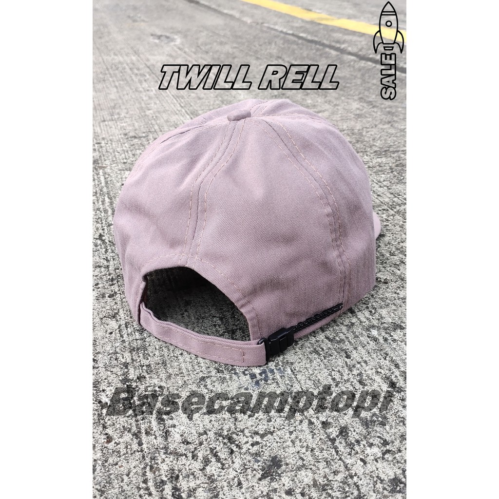 Topi Polo Caps Topi Baseball Polos Pria Wanita Bahan Twill Pengait Rell