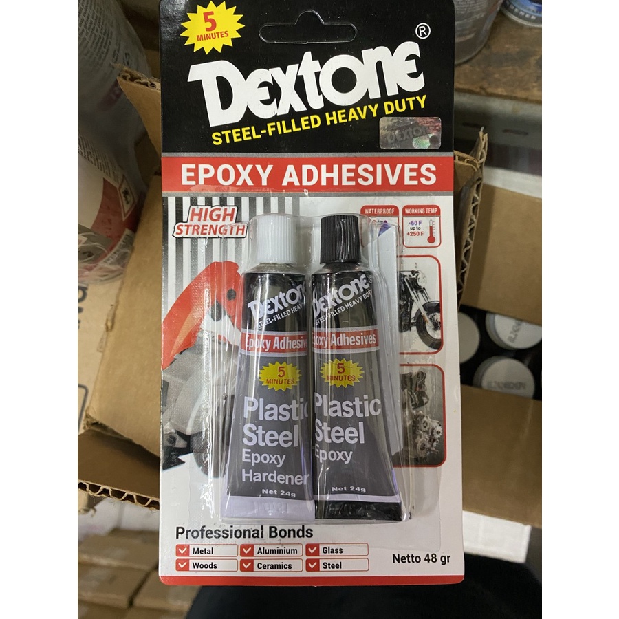 

Lem Dextone 5 menit Epoxy Adhesive - 48gr