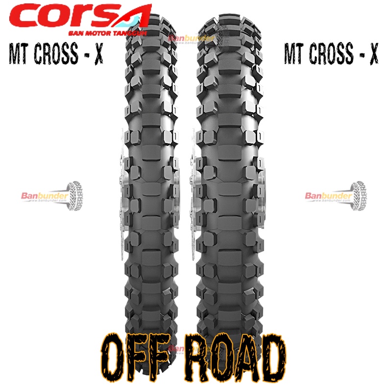 PAKET BAN TRAIL CORSA 90/100-16 DAN 70/100-19 MT CROSS-X