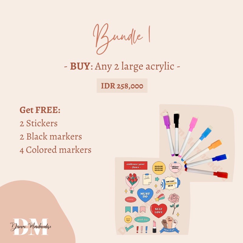 

Organisation Bundle 1 (2x Large Acrylic Planners)