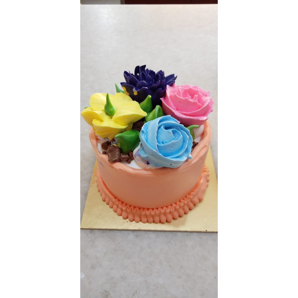 

Kue Ulang Tahun Ultah Black Forest Flower - Mini Cake