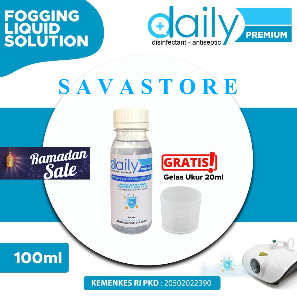 DESINFEKTAN FOGGING DAILY LIQUID SOLUTIONS (FLS) 100ML KHUSUS MESIN FOGGING - TERLARIS