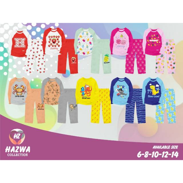 Grosir set hazwa raglan junior