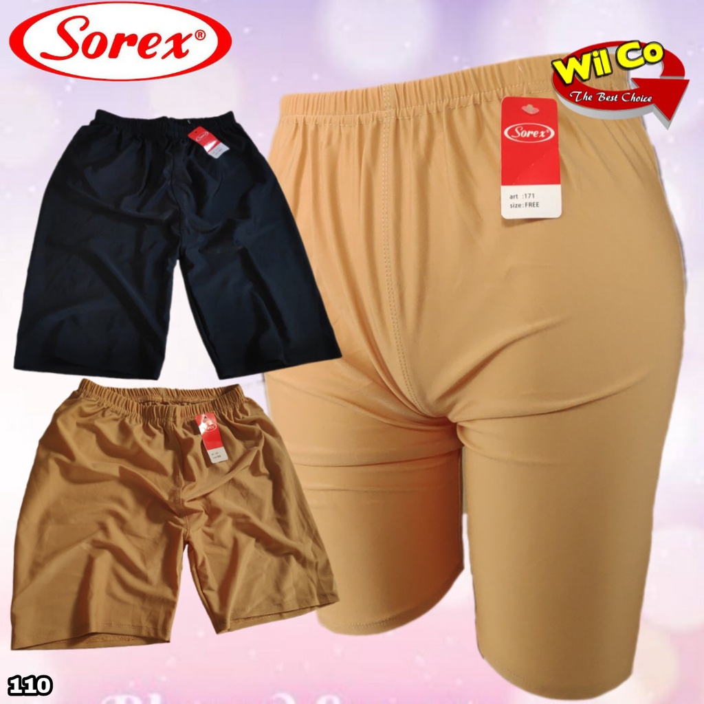 K110 - (Harga Per 1 Potong) SHORTPANTS CELANA DALAM STRETCH PENDEK WANITA SOREX FREE SIZE