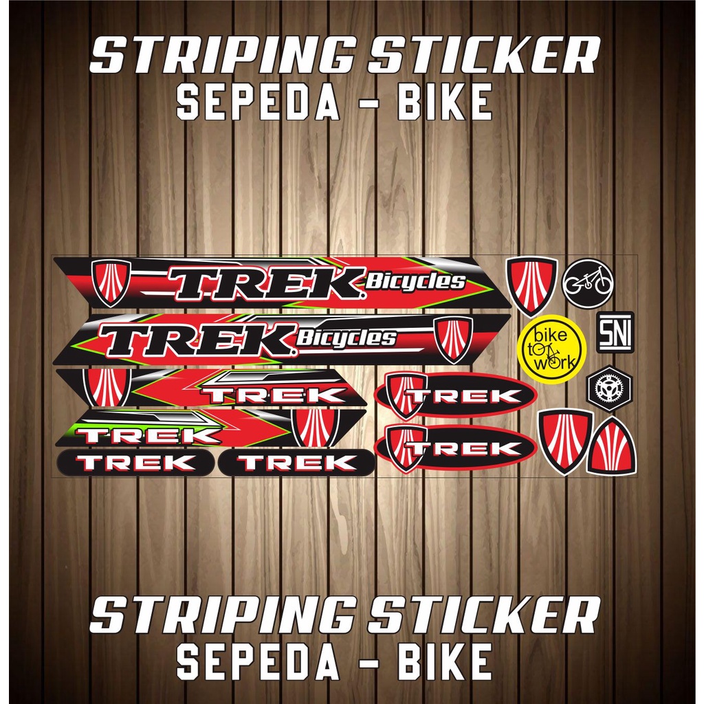 STIKER/STRIPING VARIASI TREX SEPEDAH-BIKA VARIASI STIKER BIKE SEPEDA UNIVERSAL