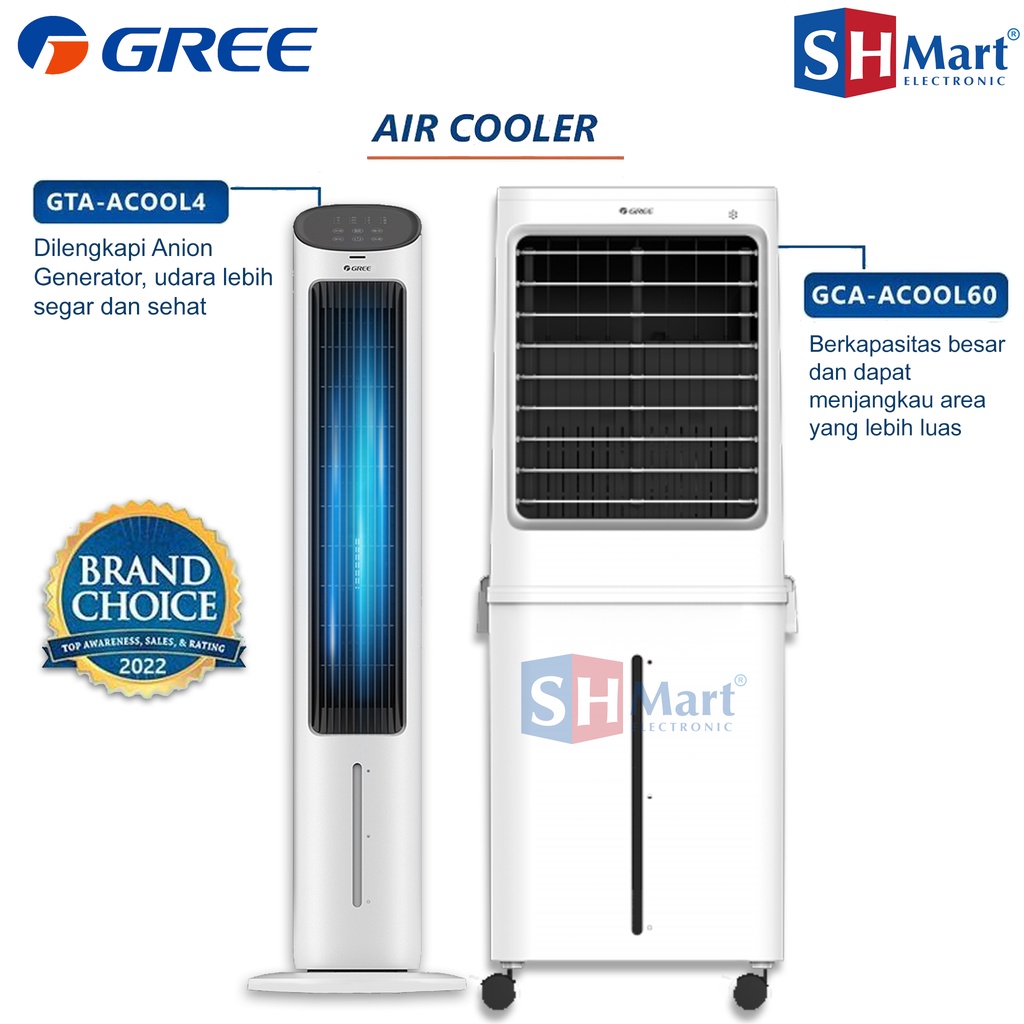 AIR COOLER GREE FLIFE PENYEJUK UDARA PORTABLE PENYEJUIK DAN HUMIDIFIER