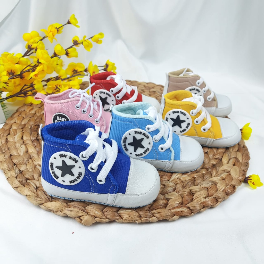 mandirishoestore-[PILIH WARNA] SEPATU PREWALKER ANAK 0-12 BLN TALI FPY04