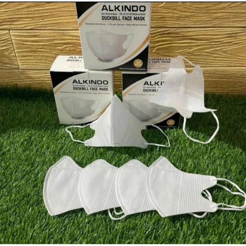 masker duckbill garis mirip sensi