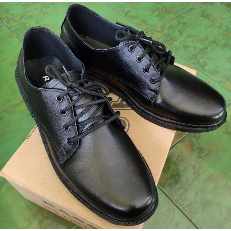 Sepatu PDH 01 Fantofel Kerja TNI POLRI SECURITY Kulit Asli Formal Kerja Pria Casual