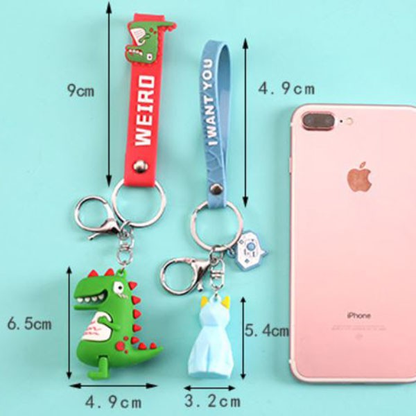 gantungan kunci dinosaurus weird dino keychain (4f3) agk021