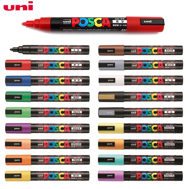 

Uni POSCA PC-5M Marker Pen - Medium Tip Part 1