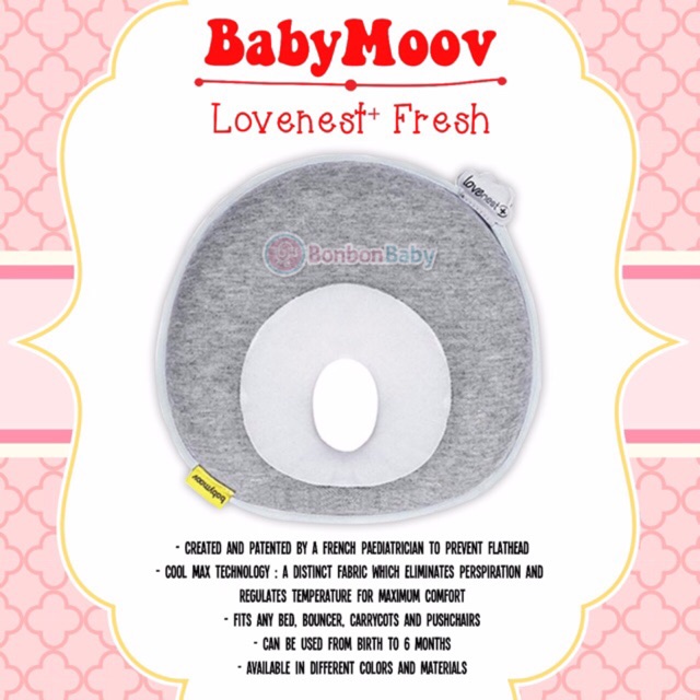 Bantal Peyang Babymoov Lovenest + Fresh Smokey