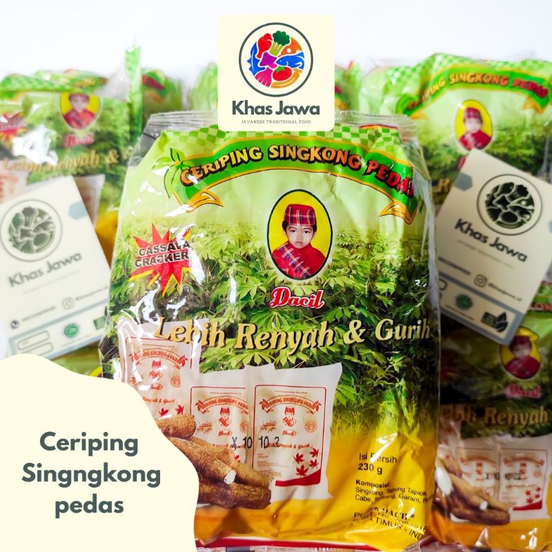 

Kerupuk Singkong Pedas / Ceriping Pedas / Krupuk Cassava