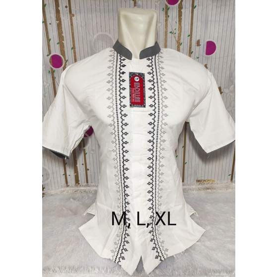 BAJU KOKO ABDILLAH WARNA PUTIH LENGAN PENDEK