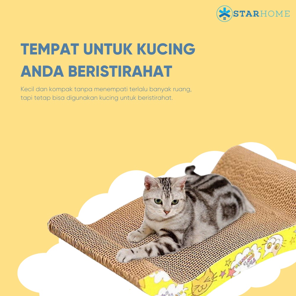 Garukan Kucing 2 Sisi Papan Bantal Garukan Kucing 2 Side Cat Scratcher Board Cat Scratching Pad Post