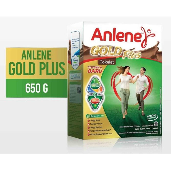 

Anlene Gold Plus Rasa Coklat 650Gr Susu Lansia 083