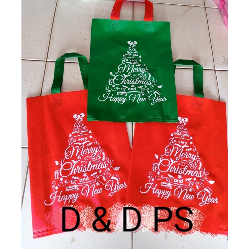 Goodie Bag edisi NataL HLS 25x35x8 Dan 30x40x8 dan Handle Box 20x25/30x9 Harga PERPCS