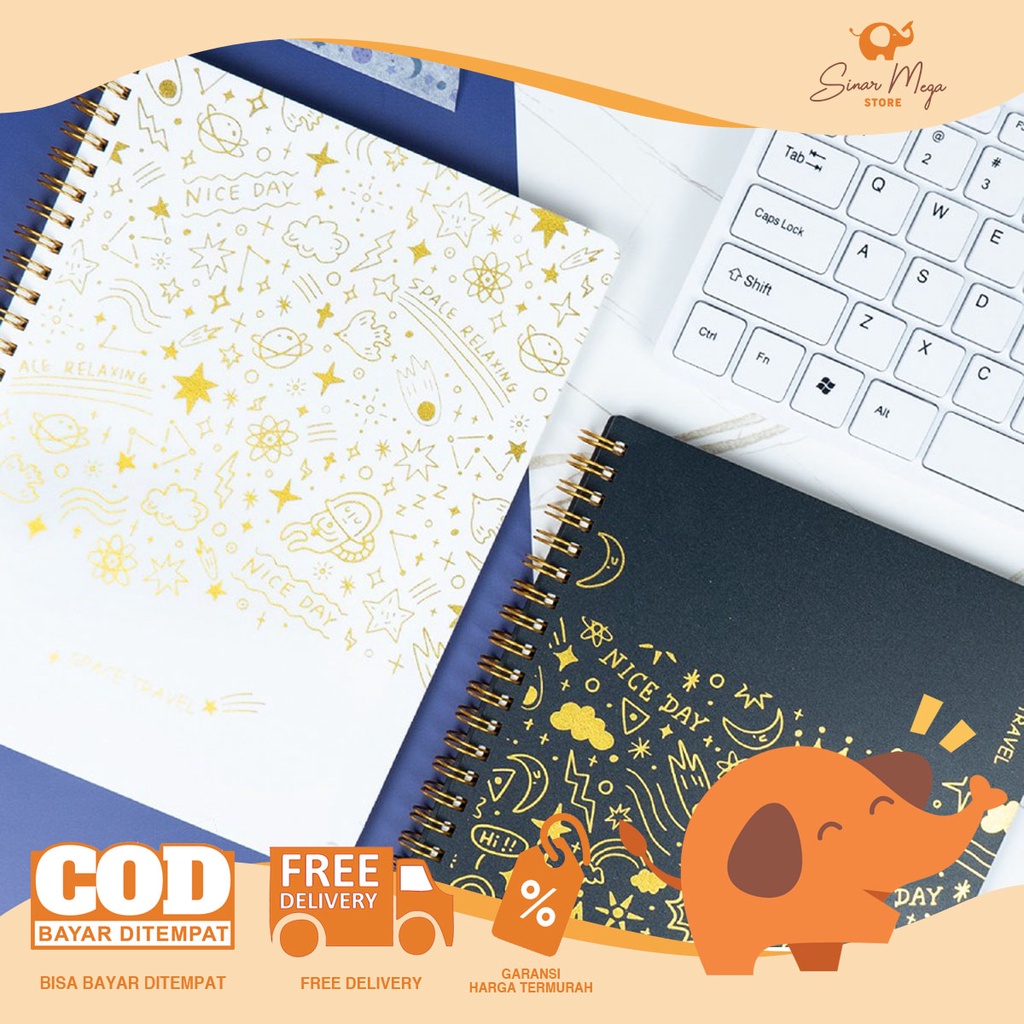 

Joyko Notebook A5 NB-710 SpaceTravel / Buku Tulis Catatan Bergaris Ruled