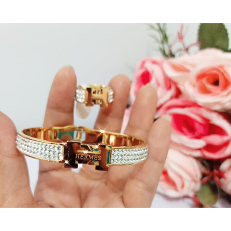 ella88jewelry. Set gelang+cincin titanium