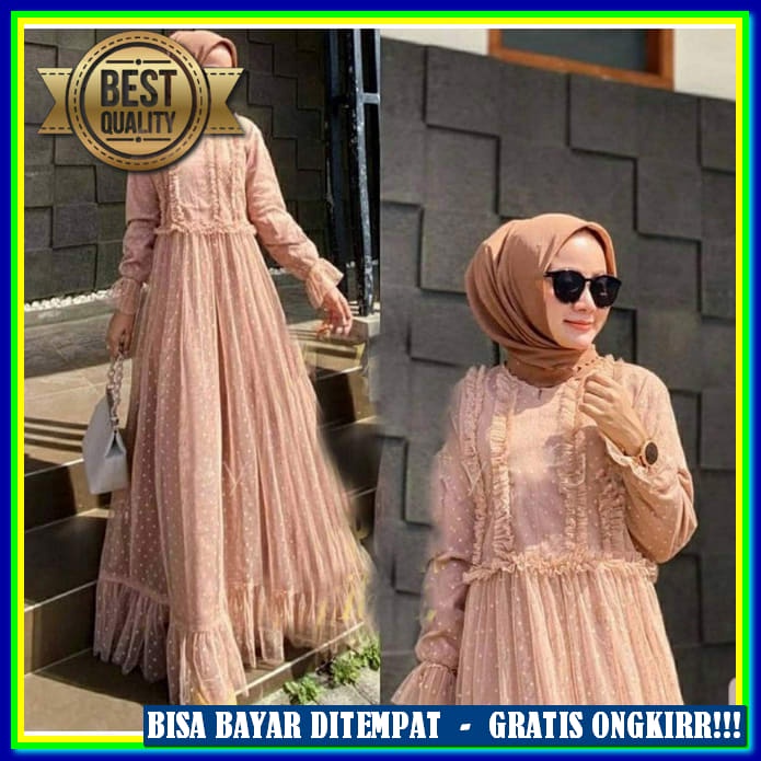 Gamis Terbaru Modern Lebaran Ibu Muda / Gamis Terbaru 2021 Modern Lebaran / Gamis Murah Meriah Promo
