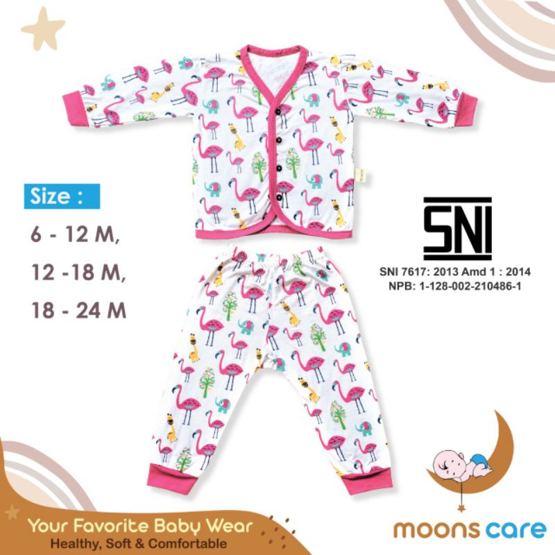 SNI SML MOONS STELAN PANJANG ANAK BUKA KAKI PREMIUM MOONS 6-12 BULAN