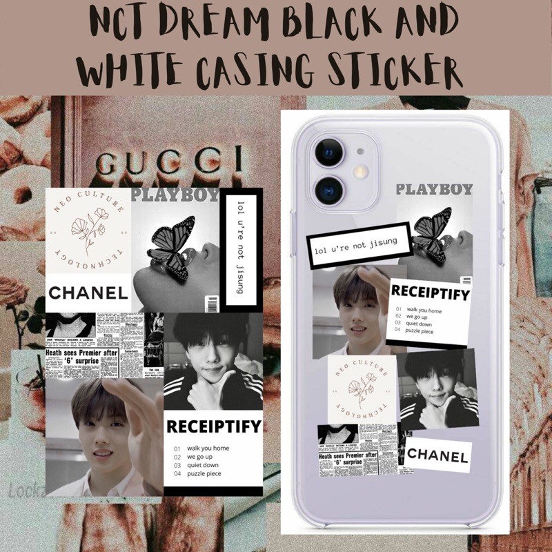 

Sticker Nct Dream Casing Black And White