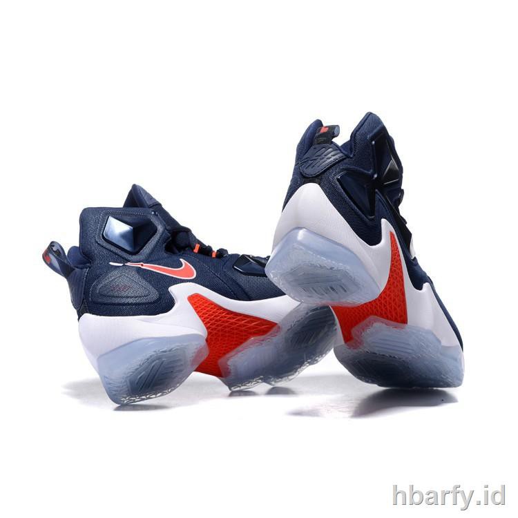 lebron 13 navy blue and red