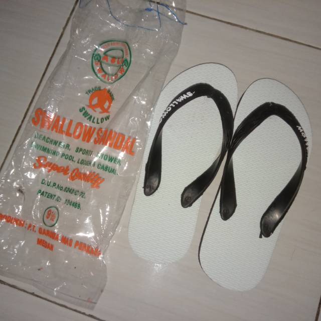 Sandal Jepit Swallow Hitam 9-11