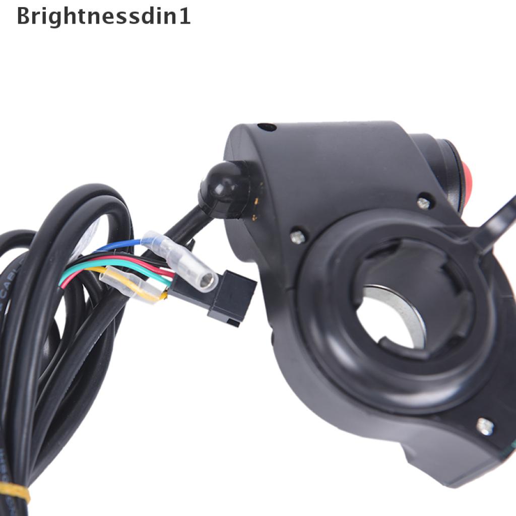 (Brightnessdin1) Throttle Jempol Elektrik Dengan Power Switch + Display LED Untuk Skuter Elektrik