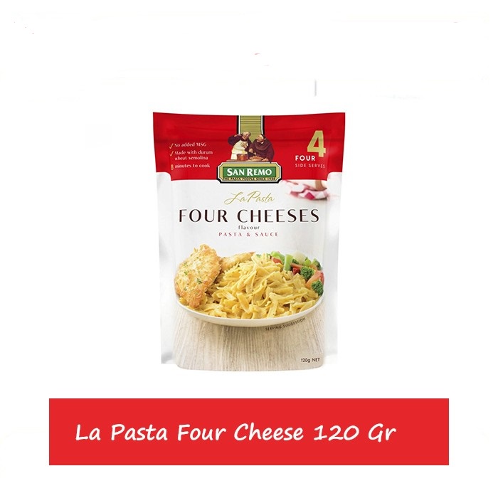 SAUCE &amp; PASTA SAN REMO LAPASTA FOUR CHEESES 120GR