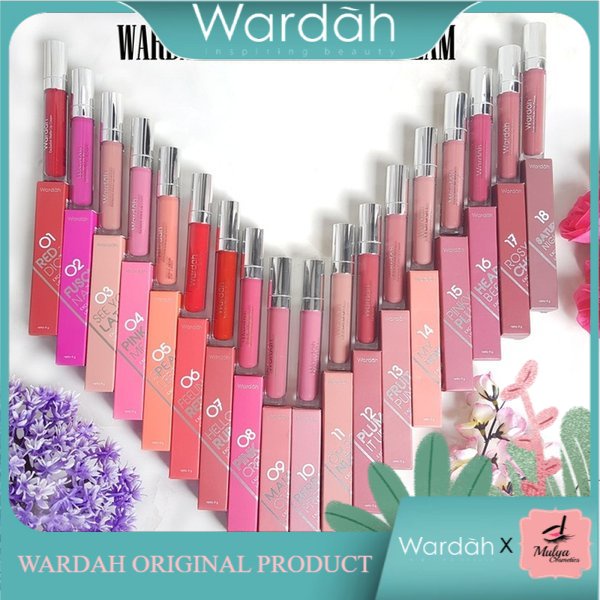 WARDAH EXCLUSIVE MATTE LIP CREAM SHADE 1 - 18  4 G