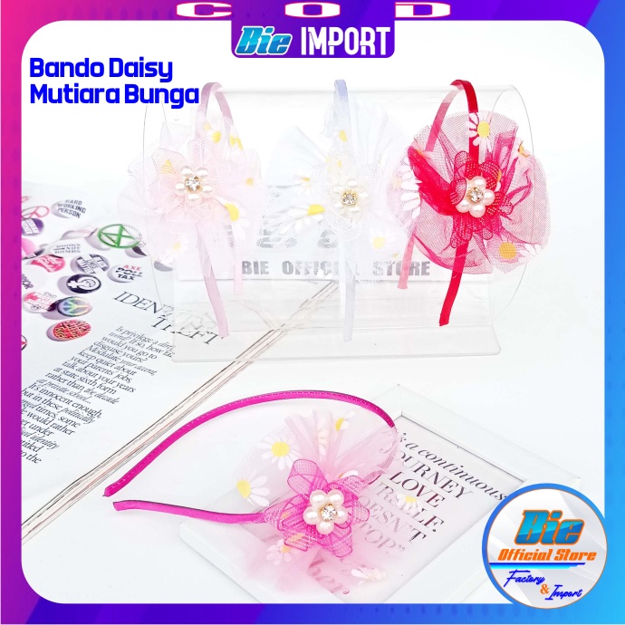 Bando Anak Bunga Daisy Mutiara Impor Best Seller