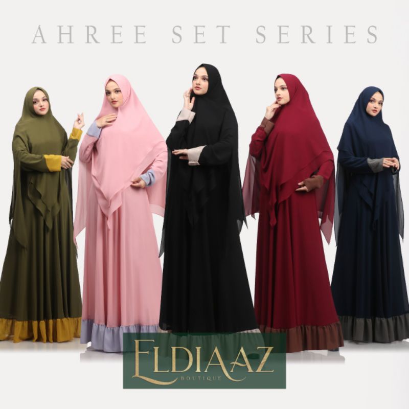 Gamis set syari Ahree set series by Eldiaaz