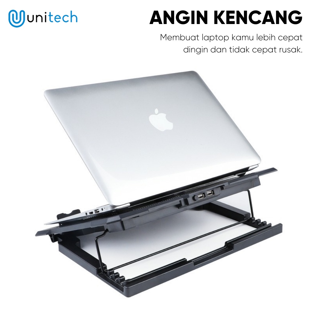 Coolingpad Kipas Laptop Big Fan Unitech S100 Up to 17inch