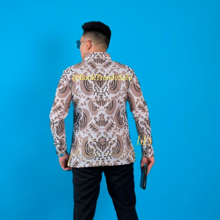Hem  Kemeja Baju Batik Pria Cowok Laki Laki Slimfit Full Lapis Furing Lengan Panjang Lengan Pendek Original Asli Batik Jumanta Solo Laweyan Size S M L Xl XXL Bahan Katun Premium  172