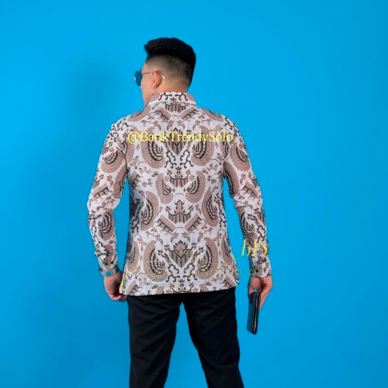 Hem  Kemeja Baju Batik Pria Cowok Laki Laki Slimfit Full Lapis Furing Lengan Panjang Lengan Pendek Original Asli Batik Jumanta Solo Laweyan Size S M L Xl XXL Bahan Katun Premium  172