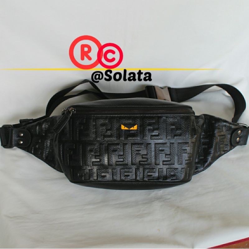 Waistbag Fendi pria Kulit asli import waist bag pria fendi tas selempang pria fendi tas slempang