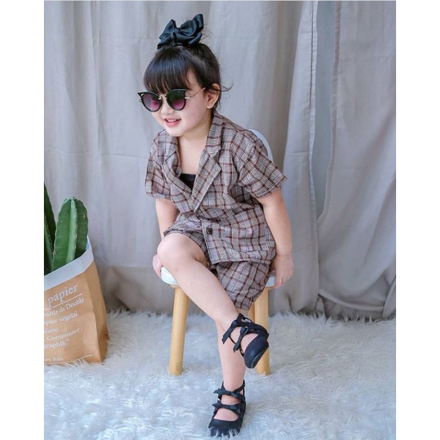 Setelan anak, baju anak dan bayi blazer set qintha kids
