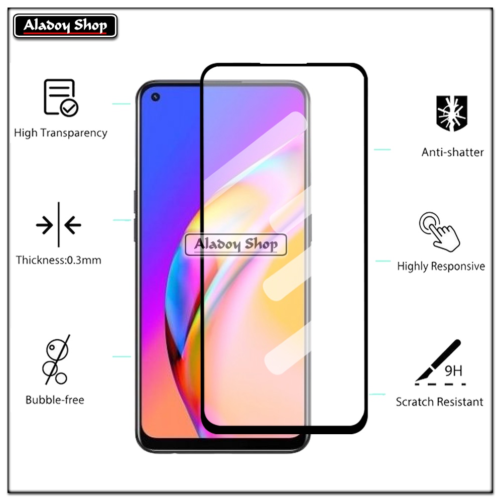 PAKET 2 IN 1 Case Oppo Reno 5F Armor Fusion Transparent Prmium Casing Free Tempered Glass