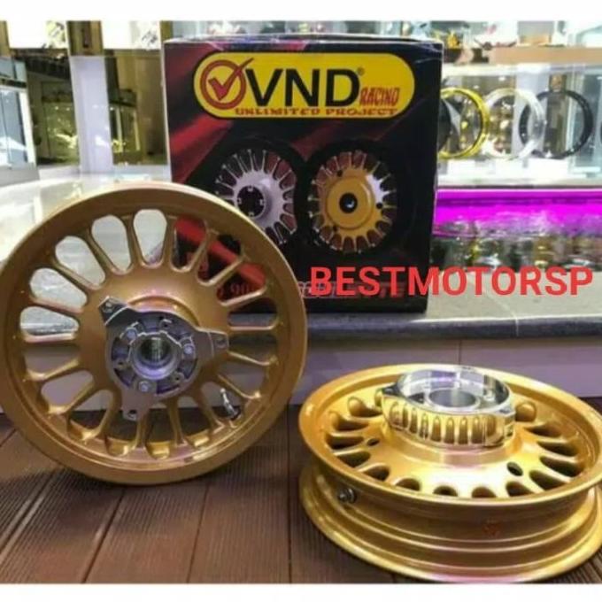 Velg VND Yamaha Nmax 155 Ring 12 Depan Belakang Gold Matte bestmp Berkualitas