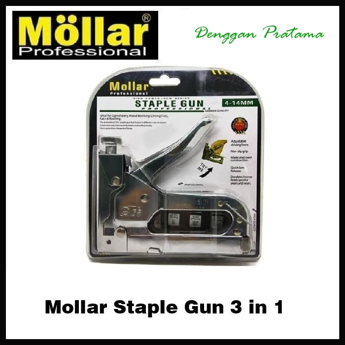 

Staple Gun Mollar 3 In 1 Heavy Duty Staples Hekter Tembak Jok