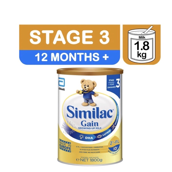 Similac 3 Singapore Abbott Similac Gain Growing Up Milk Formula - Stage 3