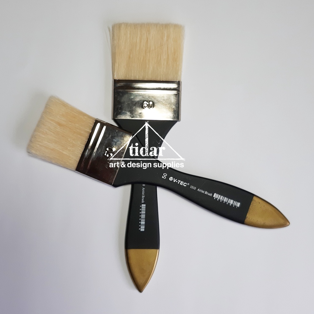 

V-Tec Artist Brush 1010 - Kuas Lukis Vtec Flat / Datar / Gepeng Besar