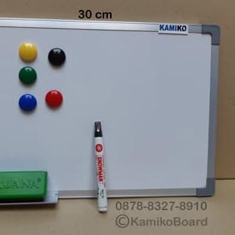 

✮ Whiteboard Kamiko 30 x 45 cm Gantung - Spidol Hitam - Magnet - Hapusan ✻