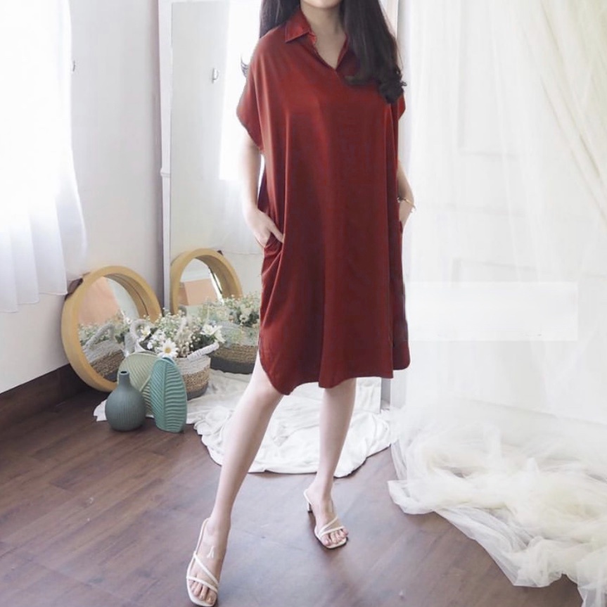 WSE390 - Dress Mega Dress Jumbo Wanita Super Premium Bahan Lembut Tidak Berbulu Warna Tidak Luntur