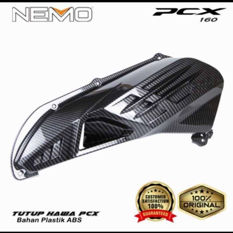 Paket Cover Filter/Knalpot/Radiator PCX 160 Carbon Nemo 3 set