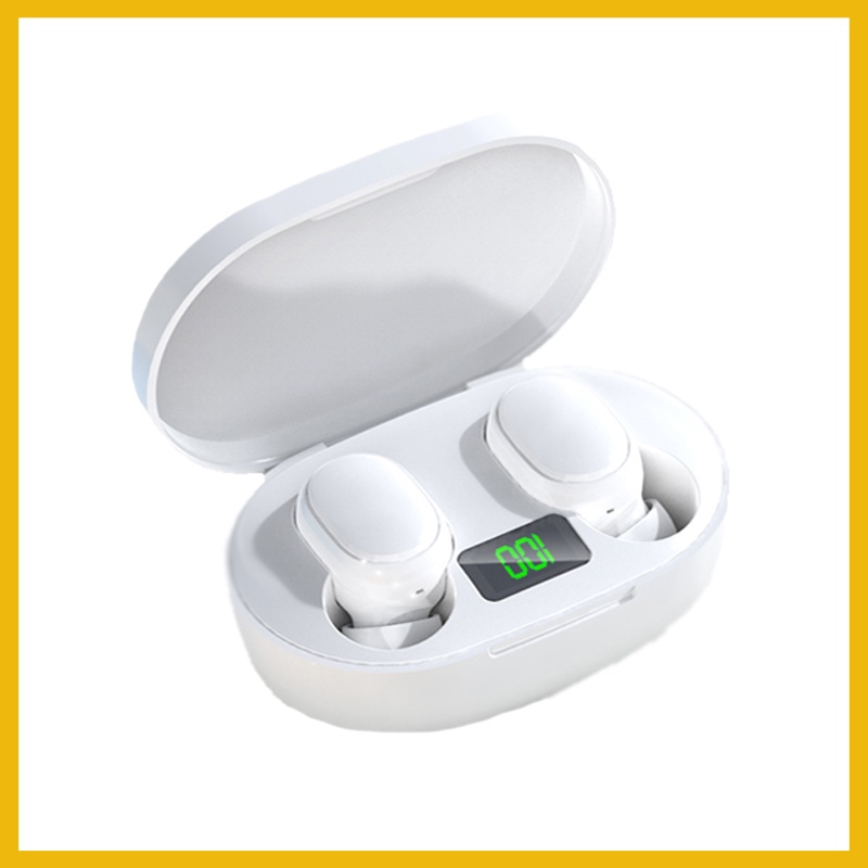 Moi TWS Wireless Bluetooth Earphone  BT 5.0 Earbuds HD Bass Long Battery-A8S-Putih