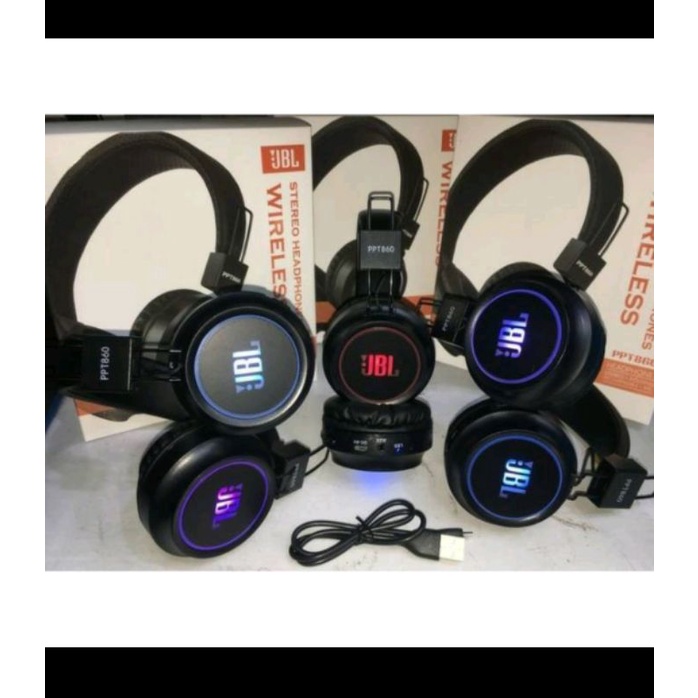 Headphone Bluetooth PPT860 Led