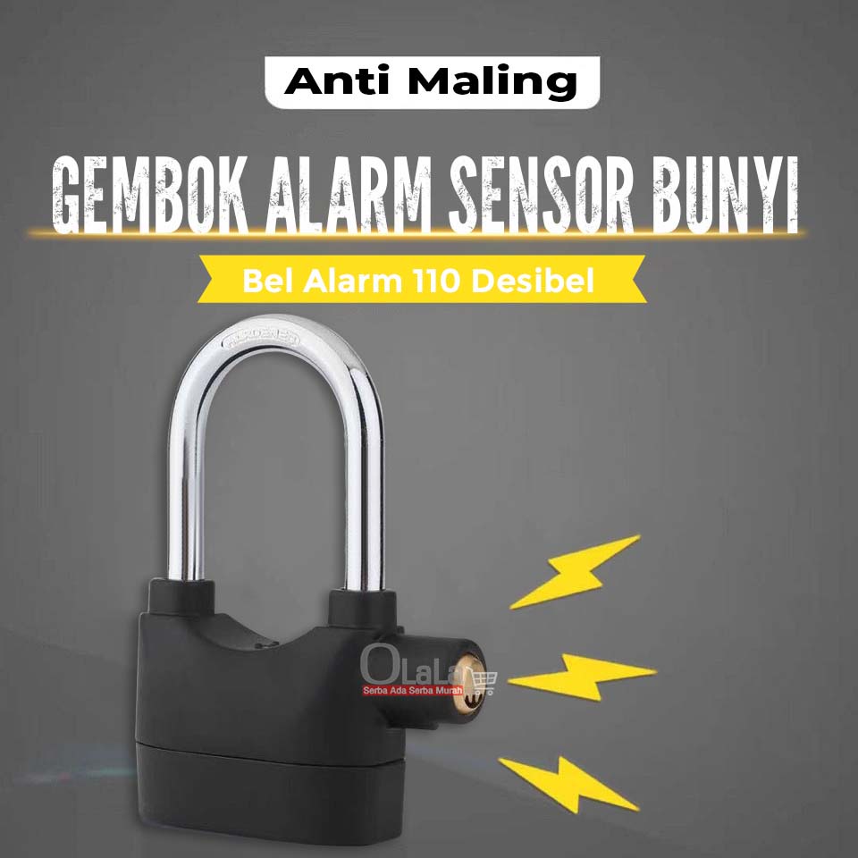 KUNCI PENGAMAN GEMBOK ALARM SENSOR OLL-LOCK1110/1111