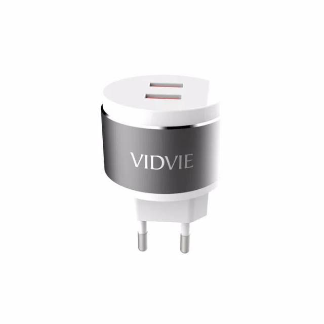 VIDVIE 2 USB PORT MICRO CHARGER PLE211 (USB CABLE INCLUDED-MICRO)